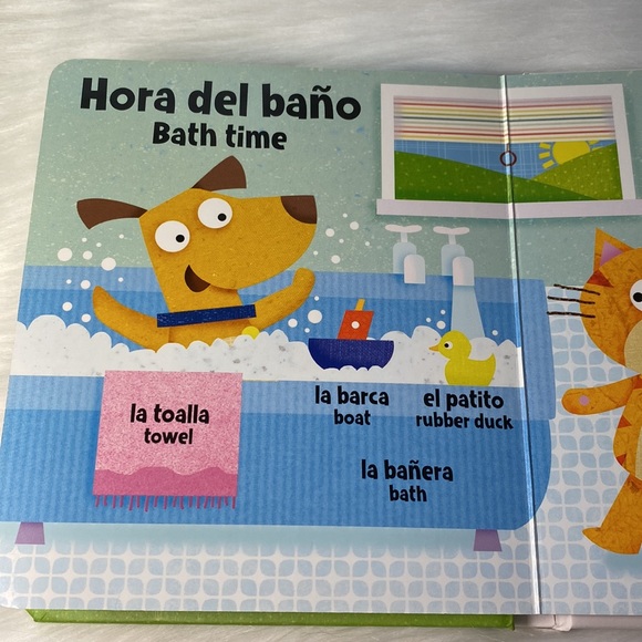 Baby/Toddler/Children Bilingual Board Book Spanish & English "First Words" - Picture 6 of 8
